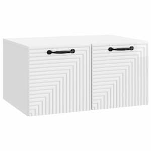 Nástěnná TV skříň Bílá s vysokým leskem 59,5 x 41 x 30 cm - obrázek 2