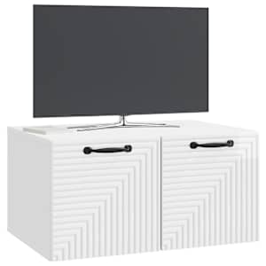 Nástěnná TV skříň Bílá s vysokým leskem 59,5 x 41 x 30 cm - obrázek 3