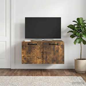 Nástěnná TV skříň Nástěnný Kouřový dub 59,5 x 41 x 30 cm - obrázek 1