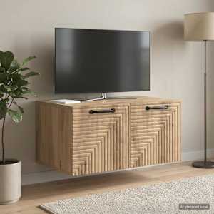 Nástěnná TV skříň 59,5 x 41 x 30 cm Dub artisan - obrázek 4