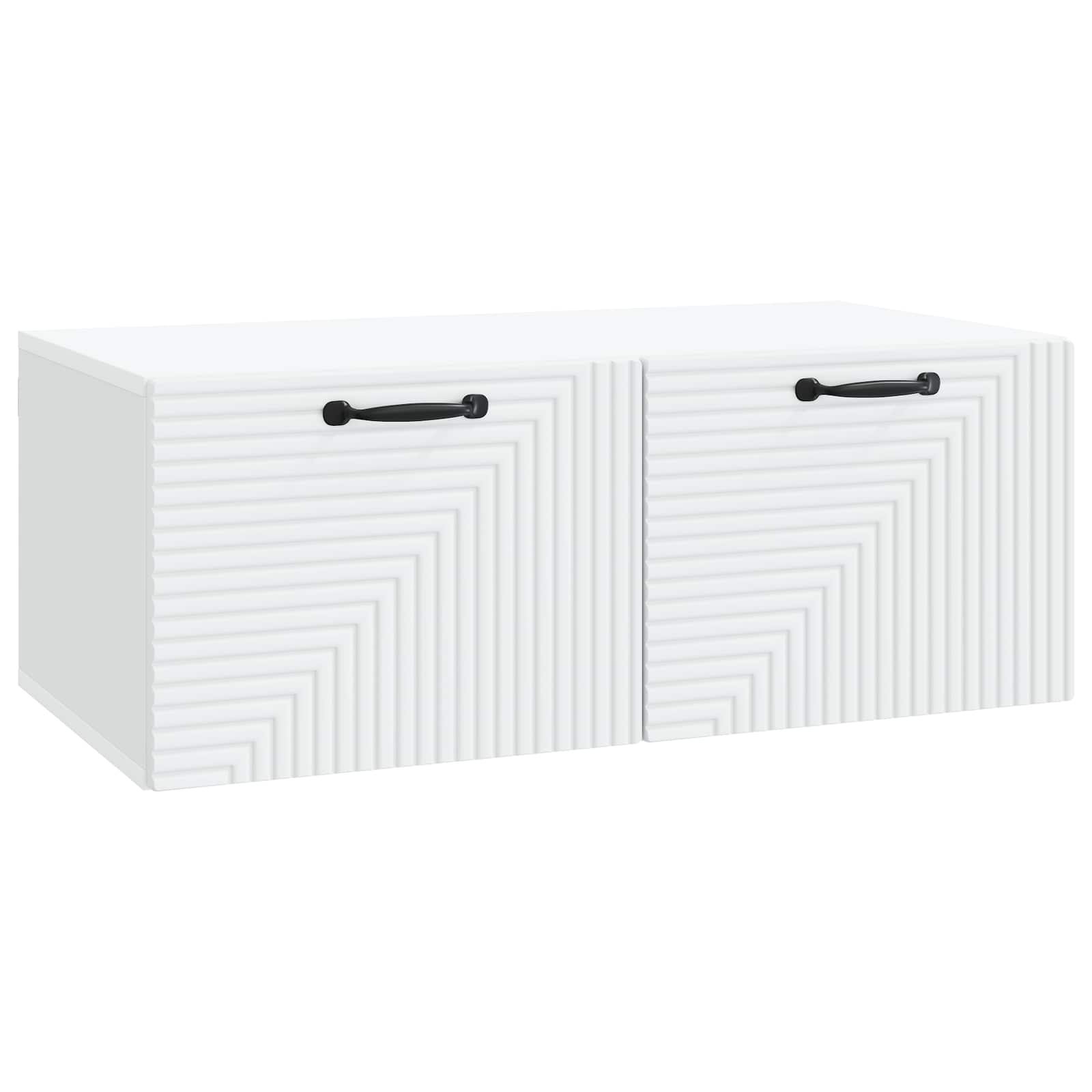 vidaXL Oglindă TV montată pe perete Pe perete Alb 78,5 x 41 x 30 cm
