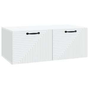 Nástěnná TV skříň Bílá 78,5 x 41 x 30 cm Kompozitní dřevo - obrázek 2