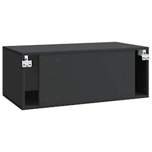Nástěnná TV skříň Černá 78,5 x 41 x 30 cm Kompozitní dřevo - obrázek 8