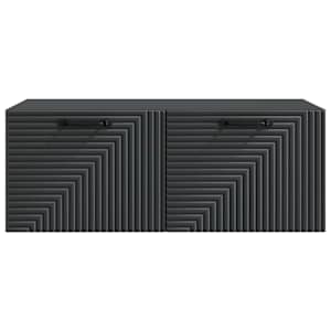 Nástěnná TV skříň Černá 78,5 x 41 x 30 cm Kompozitní dřevo - obrázek 6