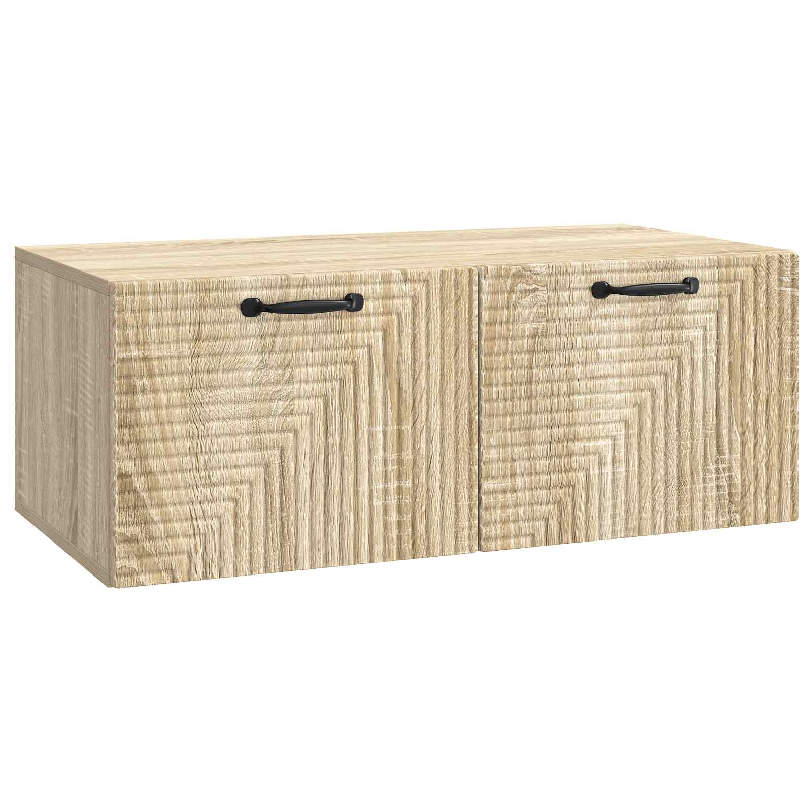 vidaXL Oglindă TV montată pe perete Stejar Sonoma 78,5 x 41 x 30 cm