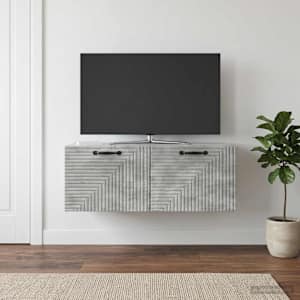 Nástěnná TV skříň Nástěnný Betonově šedá 78,5 x 41 x 30 cm - obrázek 1