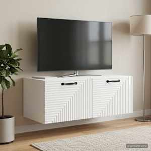 Nástěnná TV skříň Bílá s vysokým leskem 78,5 x 41 x 30 cm - obrázek 1
