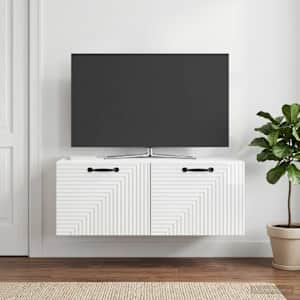 Nástěnná TV skříň Bílá s vysokým leskem 78,5 x 41 x 30 cm - obrázek 4