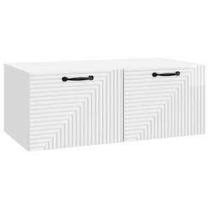 Nástěnná TV skříň Bílá s vysokým leskem 78,5 x 41 x 30 cm - obrázek 2