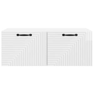 Nástěnná TV skříň Bílá s vysokým leskem 78,5 x 41 x 30 cm - obrázek 6