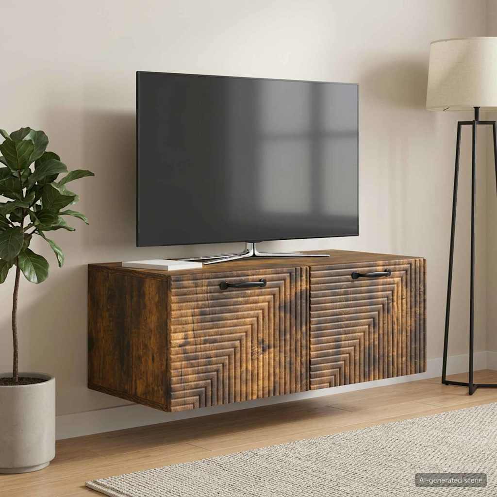 Seinälle asennettava TV-kaappi Savutammi 78,5 x 41 x 30 cm