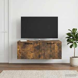 Nástěnná TV skříň Nástěnný Kouřový dub 78,5 x 41 x 30 cm - obrázek 4