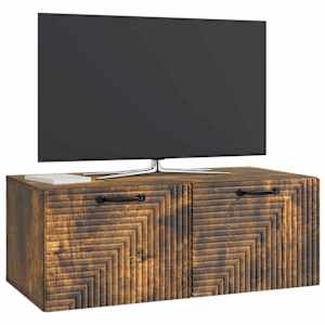 Nástěnná TV skříň Nástěnný Kouřový dub 78,5 x 41 x 30 cm - obrázek 3