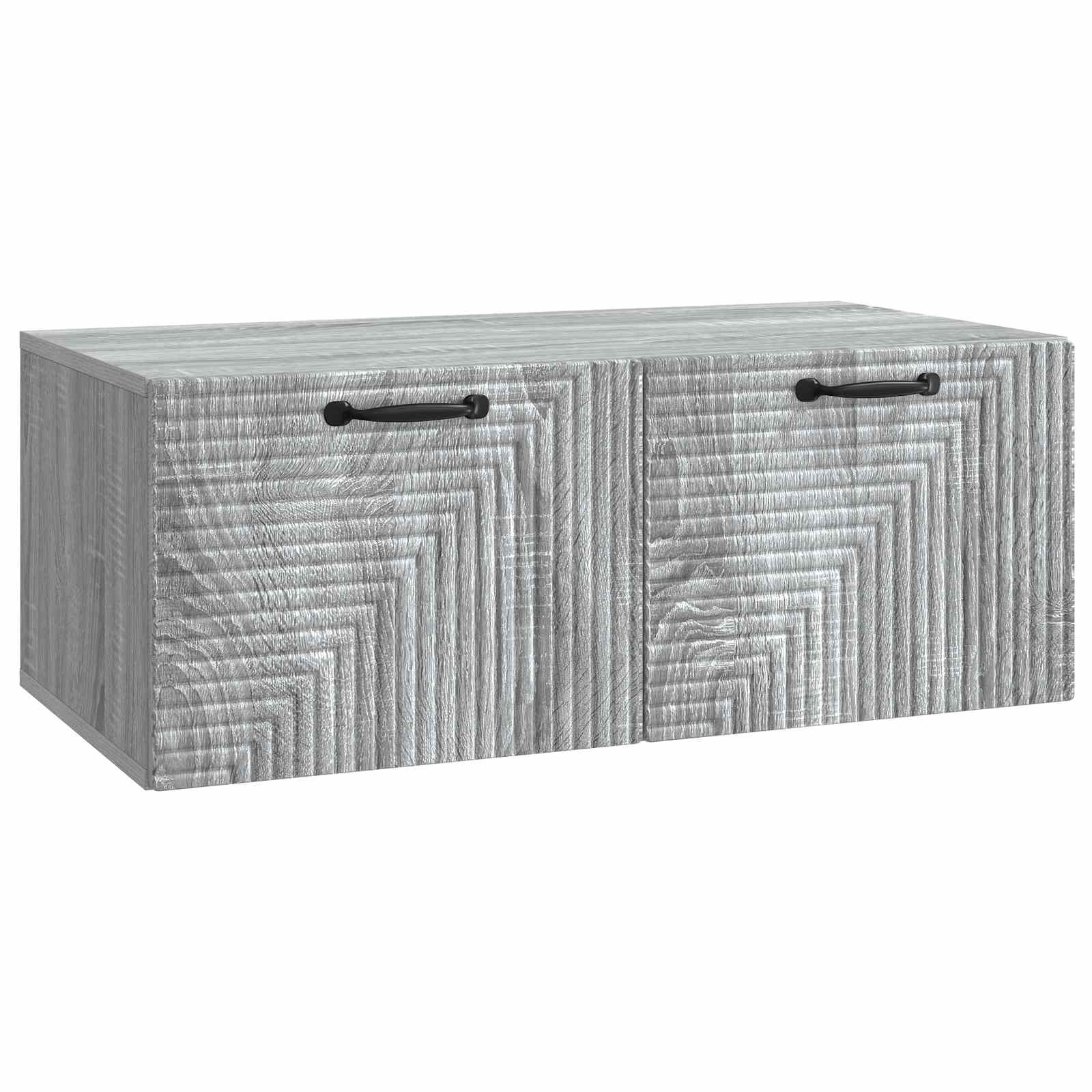 vidaXL Oglindă TV montată pe perete Sonoma gri 78,5 x 41 x 30 cm