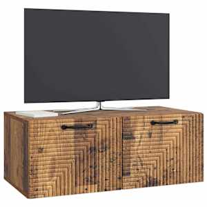 Nástěnná TV skříň Nástěnný Staré dřevo 78,5 x 41 x 30 cm - obrázek 3