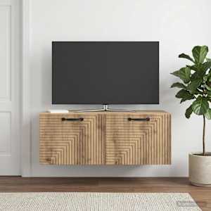 Nástěnná TV skříň 78,5 x 41 x 30 cm Dub artisan - obrázek 4
