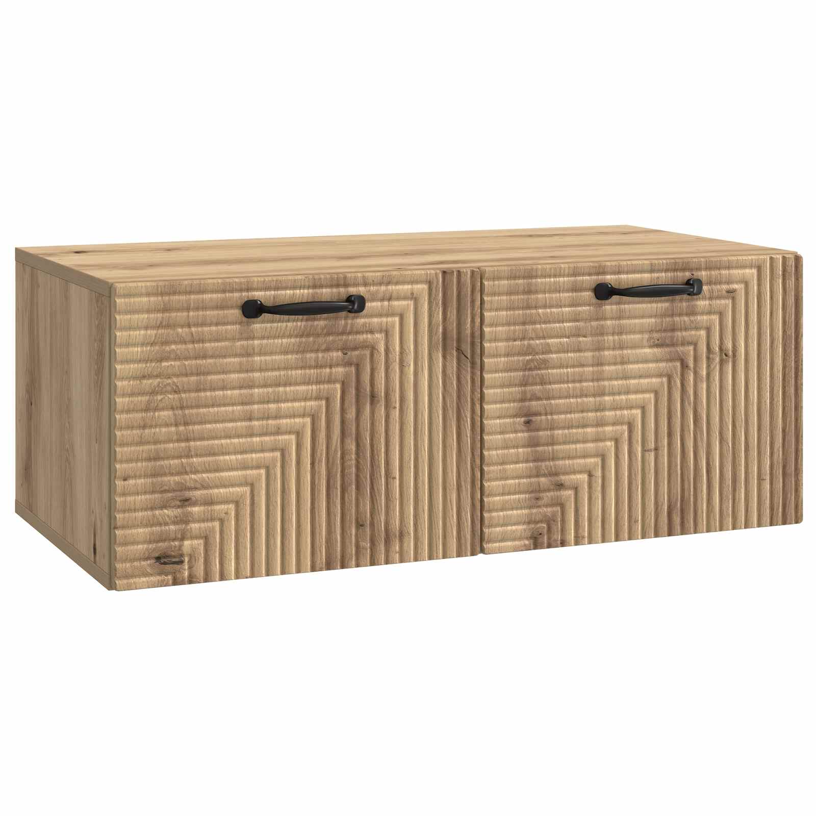 vidaXL Oglindă TV montată pe perete Stejar Artizanal 78,5 x 41 x 30 cm