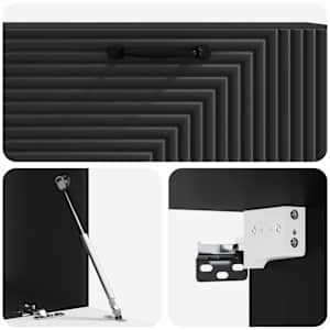 Nástěnná TV skříň Černá 98 x 41 x 30 cm Kompozitní dřevo - obrázek 7