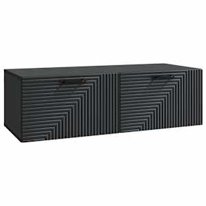 Nástěnná TV skříň Černá 98 x 41 x 30 cm Kompozitní dřevo - obrázek 1