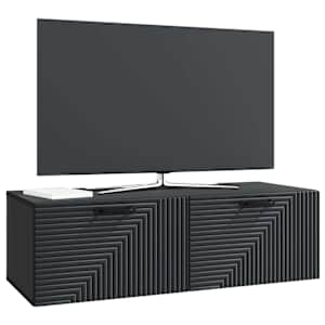 Nástěnná TV skříň Černá 98 x 41 x 30 cm Kompozitní dřevo - obrázek 2