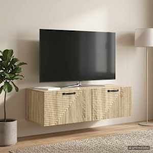 Nástěnná TV skříň Dub sonoma 98 x 41 x 30 cm Kompozitní dřevo - obrázek 1