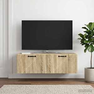 Nástěnná TV skříň Dub sonoma 98 x 41 x 30 cm Kompozitní dřevo - obrázek 4