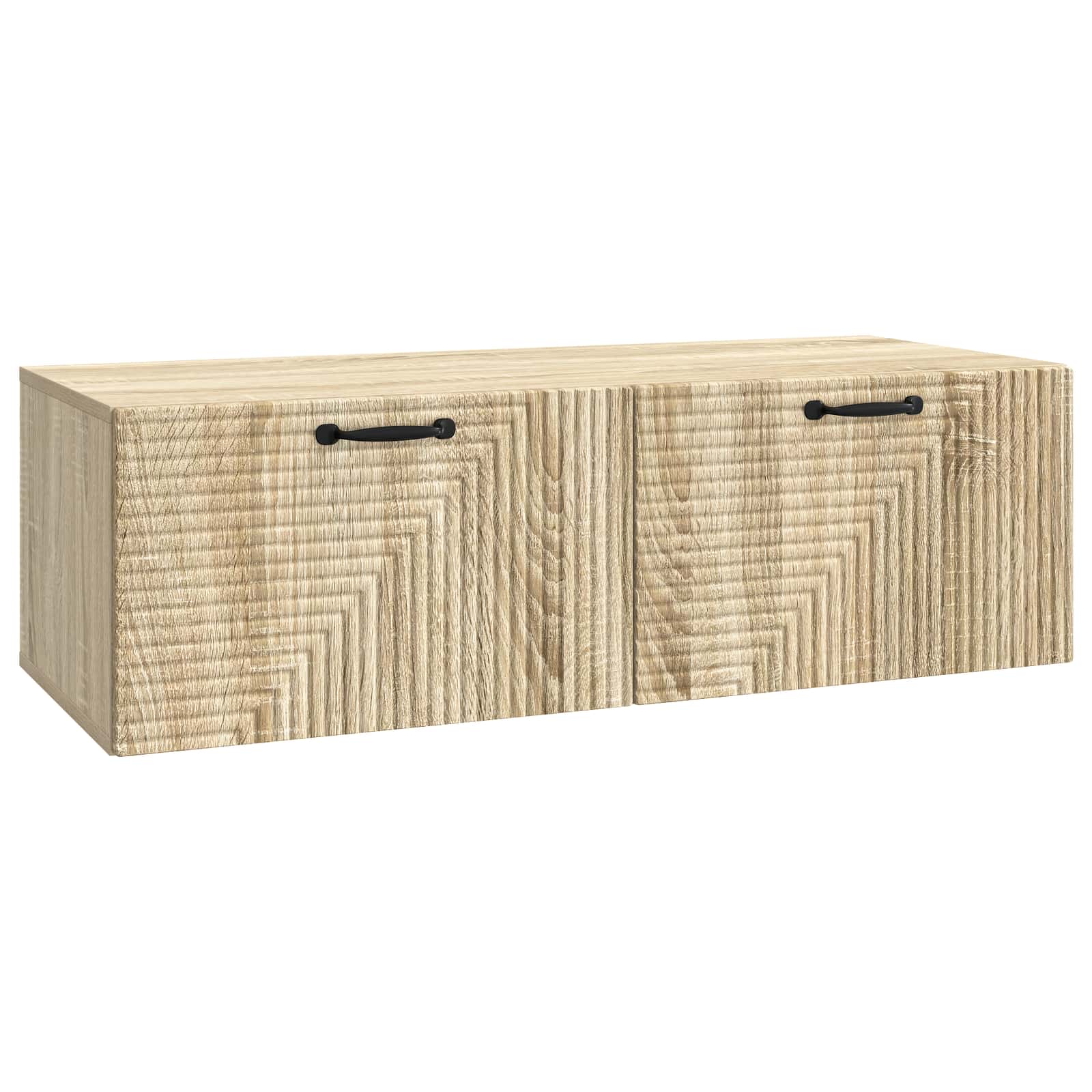 vidaXL Oglindă TV montată pe perete Stejar Sonoma 98 x 41 x 30 cm