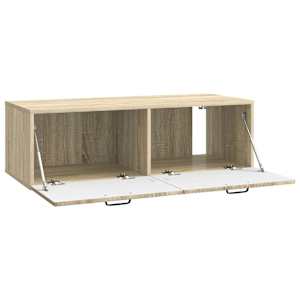 Nástěnná TV skříň Dub sonoma 98 x 41 x 30 cm Kompozitní dřevo - obrázek 5