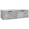 vidaXL Rippuv TV kapp Betoonhall 98 x 41 x 30 cm Tehispuit