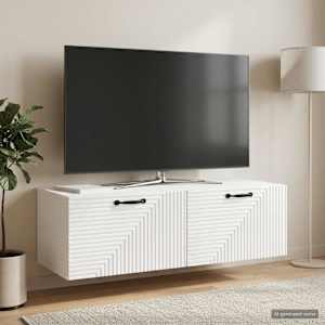 Nástěnná TV skříň Bílá s vysokým leskem 98 x 41 x 30 cm - obrázek 4