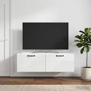 Nástěnná TV skříň Bílá s vysokým leskem 98 x 41 x 30 cm - obrázek 1