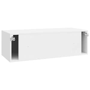 Nástěnná TV skříň Bílá s vysokým leskem 98 x 41 x 30 cm - obrázek 8