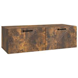 Nástěnná TV skříň Kouřový dub 98 x 41 x 30 cm Kompozitní dřevo - obrázek 2