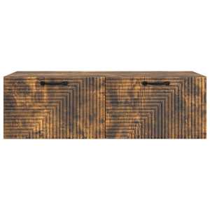 Nástěnná TV skříň Kouřový dub 98 x 41 x 30 cm Kompozitní dřevo - obrázek 6
