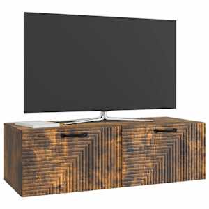 Nástěnná TV skříň Kouřový dub 98 x 41 x 30 cm Kompozitní dřevo - obrázek 3