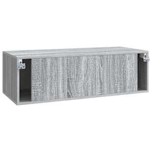 Nástěnná TV skříň Šedá sonoma 98 x 41 x 30 cm Kompozitní dřevo - obrázek 8