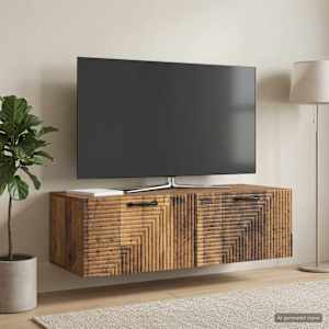 Nástěnná TV skříň Staré dřevo 98 x 41 x 30 cm Kompozitní dřevo - obrázek 4