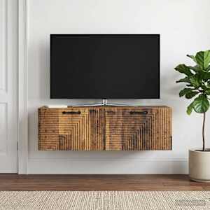 Nástěnná TV skříň Staré dřevo 98 x 41 x 30 cm Kompozitní dřevo - obrázek 1