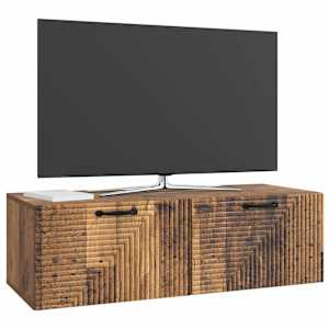 Nástěnná TV skříň Staré dřevo 98 x 41 x 30 cm Kompozitní dřevo - obrázek 3