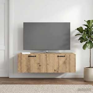 Nástěnná TV skříň 98 x 41 x 30 cm Dub artisan Kompozitní dřevo - obrázek 1