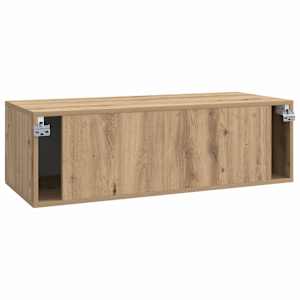 Nástěnná TV skříň 98 x 41 x 30 cm Dub artisan Kompozitní dřevo - obrázek 8