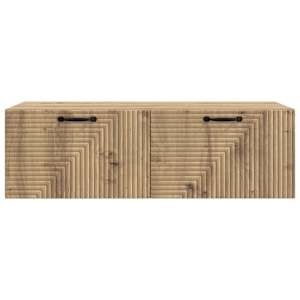 Nástěnná TV skříň 98 x 41 x 30 cm Dub artisan Kompozitní dřevo - obrázek 6