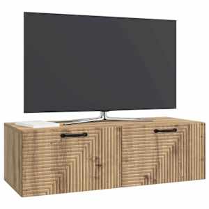 Nástěnná TV skříň 98 x 41 x 30 cm Dub artisan Kompozitní dřevo - obrázek 3