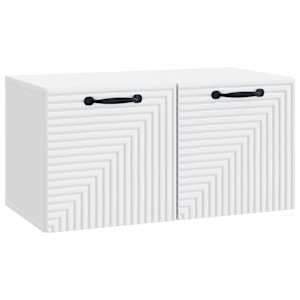 Nástěnná TV skříň Bílá 59,5 x 31 x 30 cm Kompozitní dřevo - obrázek 2
