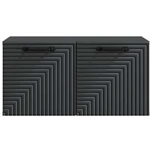 Nástěnná TV skříň Černá 59,5 x 31 x 30 cm Kompozitní dřevo - obrázek 6