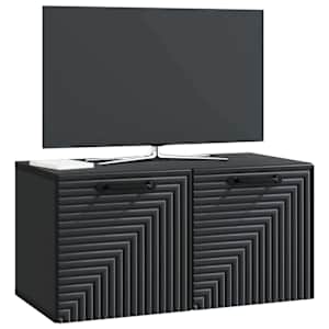 Nástěnná TV skříň Černá 59,5 x 31 x 30 cm Kompozitní dřevo - obrázek 3