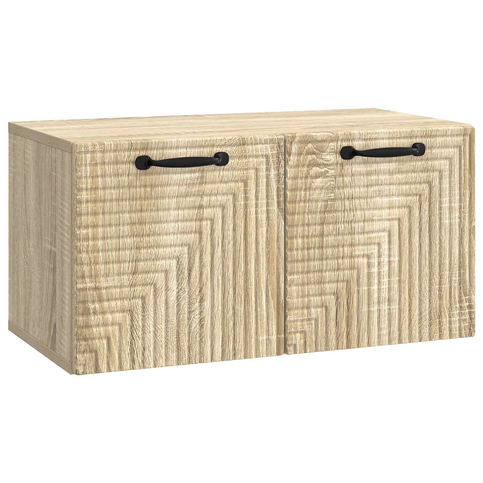 vidaXL Oglindă TV montată pe perete Stejar Sonoma 59,5 x 31 x 30 cm