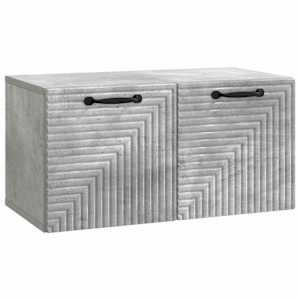Nástěnná TV skříň Nástěnný Betonově šedá 59,5 x 31 x 30 cm - obrázek 2