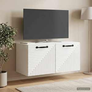 Nástěnná TV skříň Bílá s vysokým leskem 59,5 x 31 x 30 cm - obrázek 1
