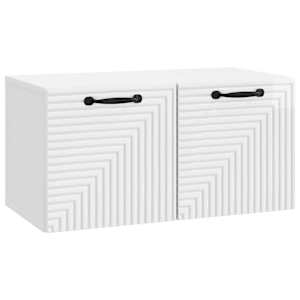 Nástěnná TV skříň Bílá s vysokým leskem 59,5 x 31 x 30 cm - obrázek 2